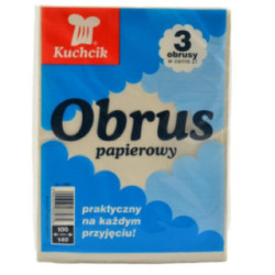 Obrus papierowy 100x140cm biały 3 sztuki 2